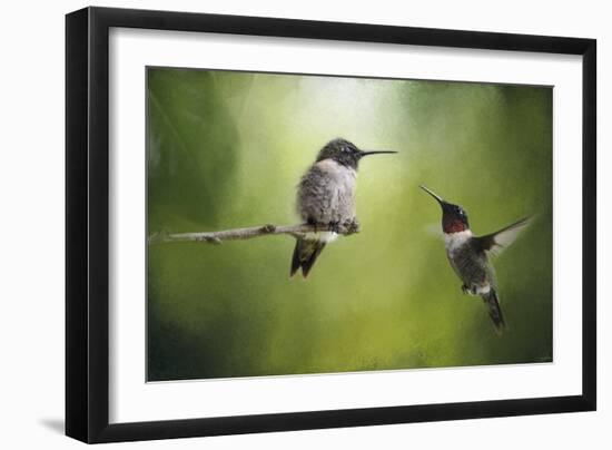 Wake Up Call Hummingbirds-Jai Johnson-Framed Giclee Print