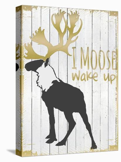 Wake Up Moose-null-Stretched Canvas