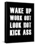 Wake Up Work Out-null-Framed Stretched Canvas