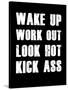 Wake Up Work Out-null-Stretched Canvas