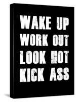Wake Up Work Out-null-Stretched Canvas