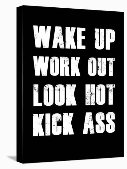 Wake Up Work Out-null-Stretched Canvas