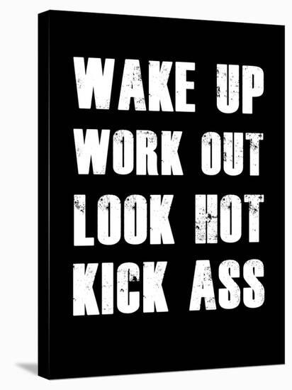 Wake Up Work Out-null-Stretched Canvas