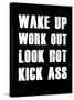 Wake Up Work Out-null-Stretched Canvas