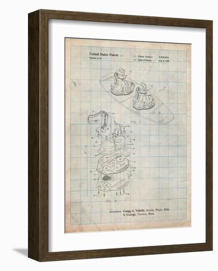 Wakeboard Patent-Cole Borders-Framed Art Print