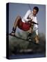 Wakeboarder in Action-null-Stretched Canvas