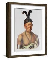 Wakechai or 'Crouching Eagle', a Sauk Chief-Charles Bird King-Framed Giclee Print