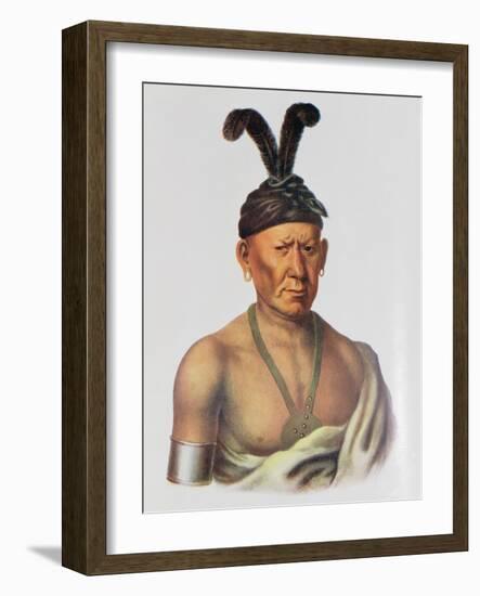 Wakechai or 'Crouching Eagle', a Sauk Chief-Charles Bird King-Framed Giclee Print