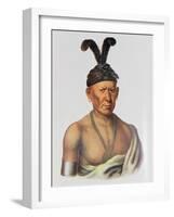 Wakechai or 'Crouching Eagle', a Sauk Chief-Charles Bird King-Framed Giclee Print