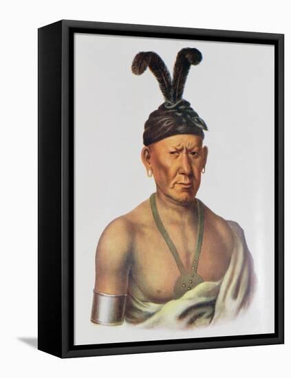 Wakechai or 'Crouching Eagle', a Sauk Chief-Charles Bird King-Framed Stretched Canvas