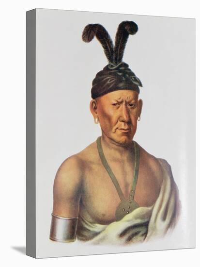 Wakechai or 'Crouching Eagle', a Sauk Chief-Charles Bird King-Stretched Canvas