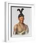 Wakechai or 'Crouching Eagle', a Sauk Chief-Charles Bird King-Framed Giclee Print