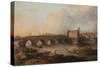 Wakefield Bridge and Chantry Chapel, 1793 (Oil on Canvas)-Philip Reinagle-Stretched Canvas