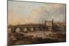 Wakefield Bridge and Chantry Chapel, 1793 (Oil on Canvas)-Philip Reinagle-Mounted Giclee Print