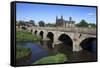 Wakefield Bridge and the Chantry Chapel-Mark Sunderland-Framed Stretched Canvas