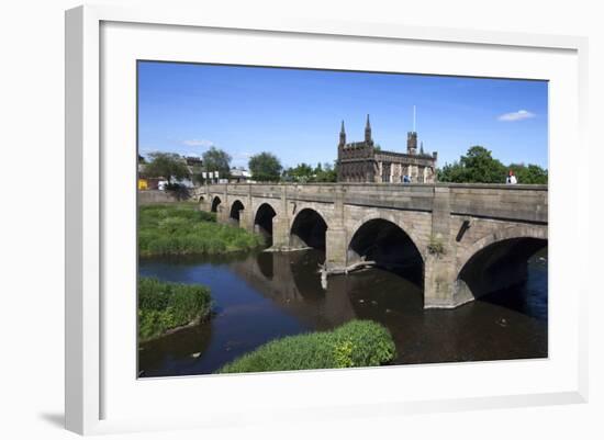 Wakefield Bridge and the Chantry Chapel-Mark Sunderland-Framed Photographic Print