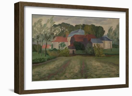 Wakes Colne Mill, Colchester, Essex, 1931 (Oil on Canvas)-John Northcote Nash-Framed Giclee Print