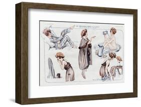 Waking-Up and Getting Dressed 1921-Maurice Milliere-Framed Photographic Print