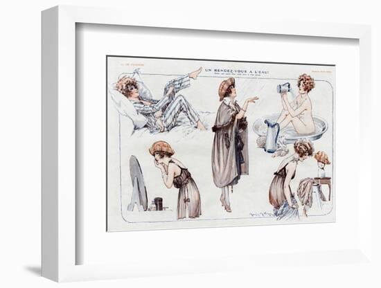 Waking-Up and Getting Dressed 1921-Maurice Milliere-Framed Photographic Print