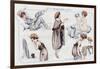 Waking-Up and Getting Dressed 1921-Maurice Milliere-Framed Photographic Print