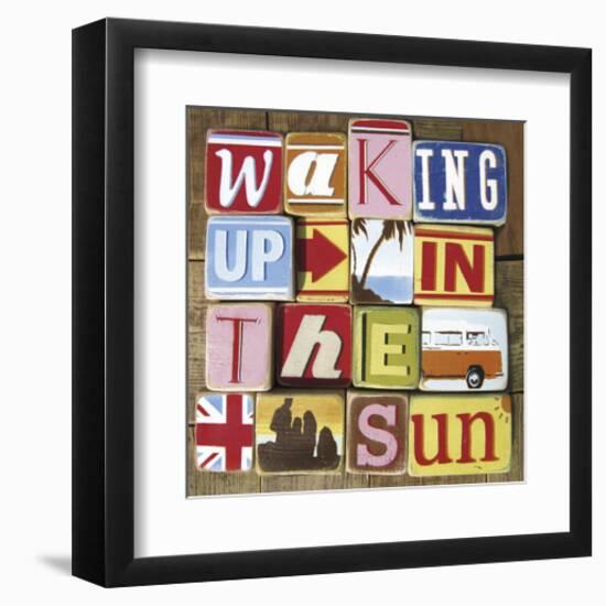 Waking Up In The Sun-null-Framed Giclee Print