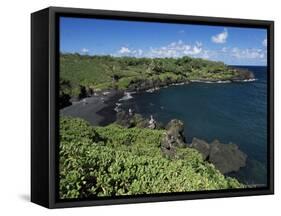 Walanapanapa Beach, Maui, Hawaii, Hawaiian Islands, Pacific, USA-Alison Wright-Framed Stretched Canvas