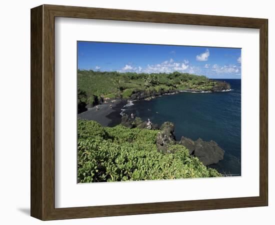 Walanapanapa Beach, Maui, Hawaii, Hawaiian Islands, Pacific, USA-Alison Wright-Framed Photographic Print