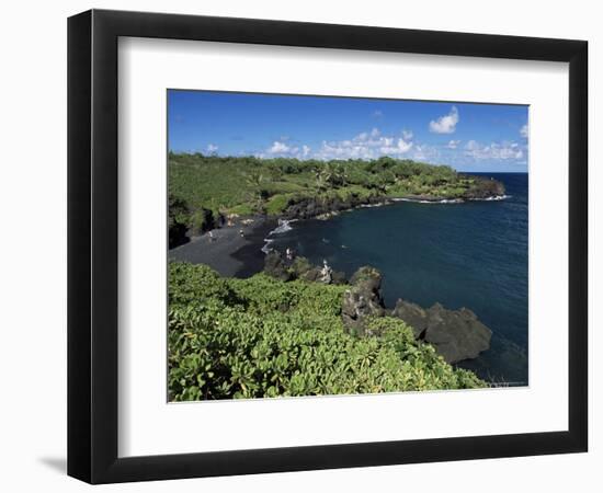 Walanapanapa Beach, Maui, Hawaii, Hawaiian Islands, Pacific, USA-Alison Wright-Framed Photographic Print