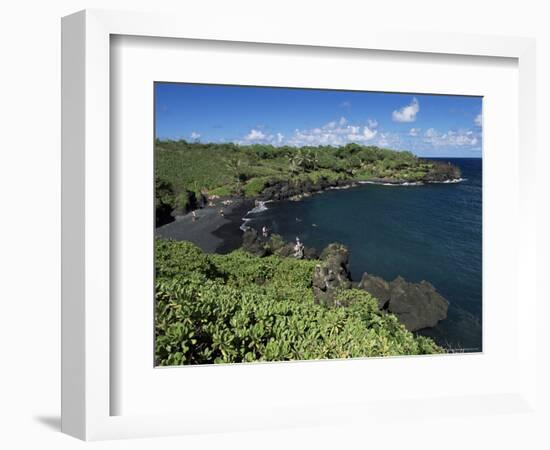 Walanapanapa Beach, Maui, Hawaii, Hawaiian Islands, Pacific, USA-Alison Wright-Framed Photographic Print