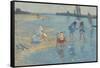 Walberswick, Children Paddling, 1891-Philip Wilson Steer-Framed Stretched Canvas