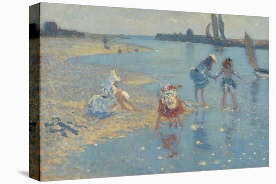 Walberswick, Children Paddling, 1891-Philip Wilson Steer-Stretched Canvas