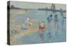 Walberswick, Children Paddling, 1891-Philip Wilson Steer-Stretched Canvas