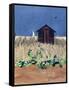 Walberswick Hut and Southwold Lighthouse, Suffolk-Christine McKechnie-Framed Stretched Canvas