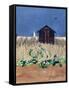 Walberswick Hut and Southwold Lighthouse, Suffolk-Christine McKechnie-Framed Stretched Canvas