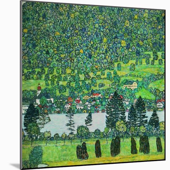 Waldabhang in Unterach Am Attersee, 1917, Slope in a Forest on Atterse-Lake-Gustav Klimt-Mounted Giclee Print