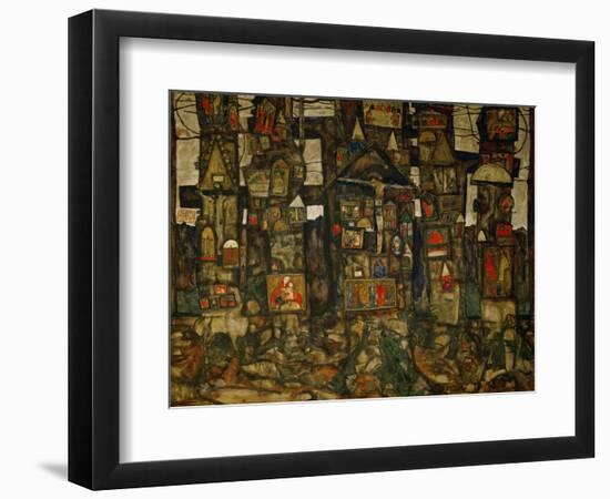 Waldandacht (Shrines in the Wood), 1915-Egon Schiele-Framed Giclee Print