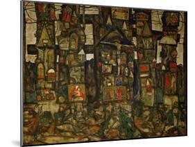 Waldandacht (Shrines in the Wood), 1915-Egon Schiele-Mounted Giclee Print