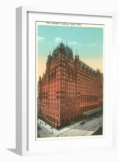 Waldorf-Astoria Hotel, New York City-null-Framed Art Print