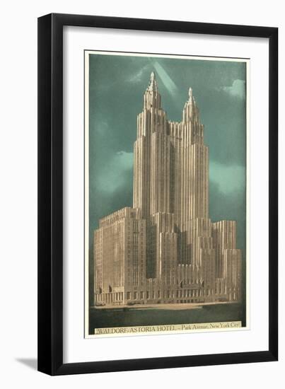 Waldorf-Astoria Hotel, New York City-null-Framed Art Print