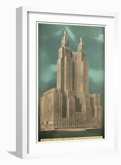 Waldorf-Astoria Hotel, New York City-null-Framed Art Print