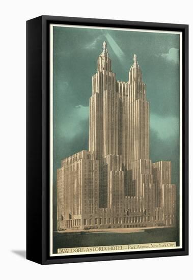 Waldorf-Astoria Hotel, New York City-null-Framed Stretched Canvas