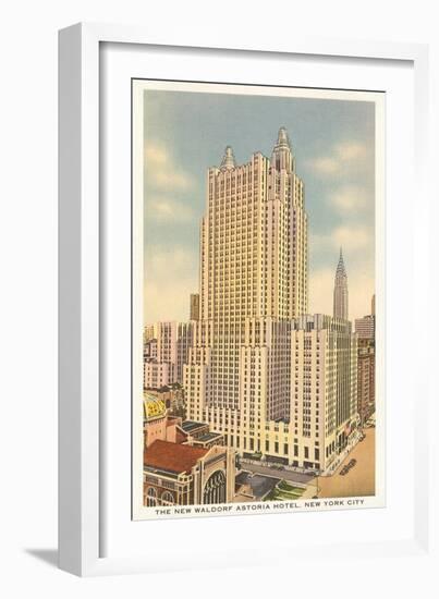 Waldorf Astoria Hotel, New York City-null-Framed Art Print