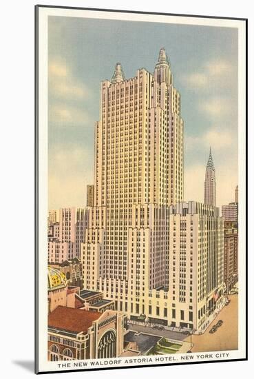 Waldorf Astoria Hotel, New York City-null-Mounted Art Print