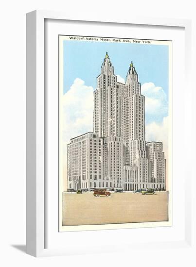 Waldorf-Astoria Hotel, New York City-null-Framed Art Print