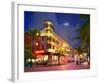 Waldorf Towers Hotel on Ocean Drive in the Art Deco District of South Miami Beach-null-Framed Art Print