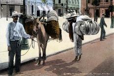 Hat Vendors, San Juan, South America, 1909-Waldrop-Framed Stretched Canvas