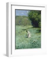 Waldwiese, 1876-Hans Thoma-Framed Giclee Print