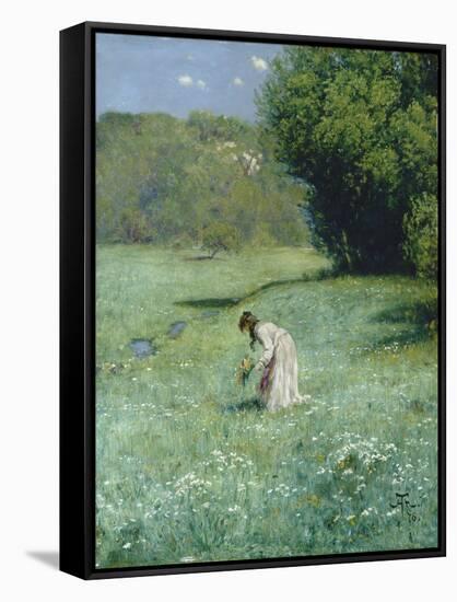 Waldwiese, 1876-Hans Thoma-Framed Stretched Canvas