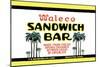 Waleco Sandwich Bar-null-Mounted Art Print