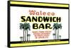 Waleco Sandwich Bar-null-Framed Stretched Canvas